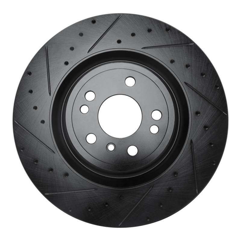 Mercedes-Benz GLE400 Brake Rotor (1) - Front Left - R1 Concepts - Drilled & Slotted - Black - `13-`19 Mercedes-Benz GLE400 Brake Rotor (1) - Front Left - R1 Concepts - Drilled & Slotted - Black - `13-`19